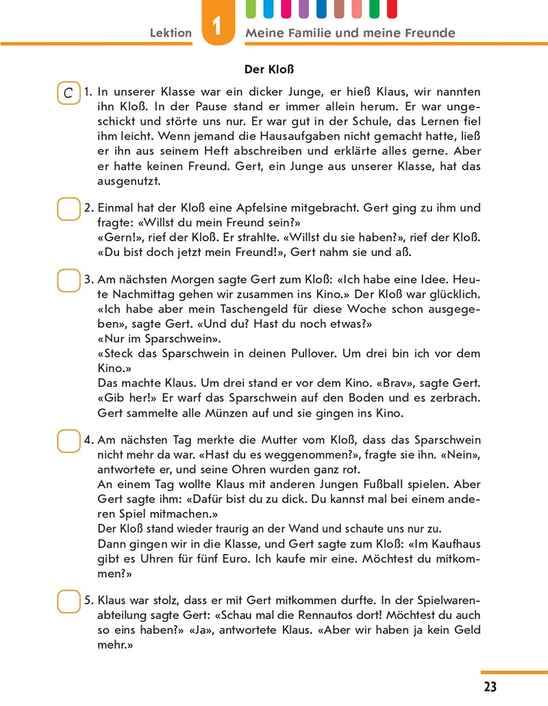 Сторінка 23 - Підручник Німецька мова 8 клас Сотникова 2021 - 4-й рік навчання - скачати онлайн
