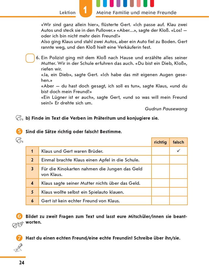 Сторінка 24 - Підручник Німецька мова 8 клас Сотникова 2021 - 4-й рік навчання - скачати онлайн