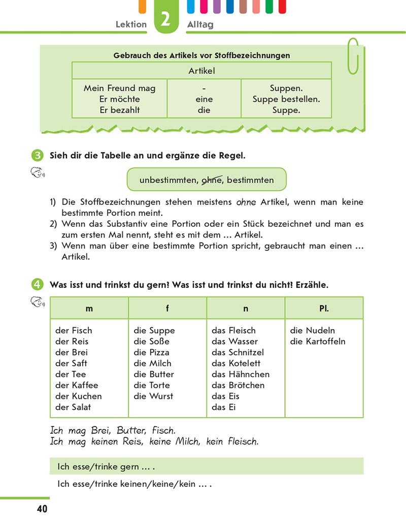 Сторінка 40 - Підручник Німецька мова 8 клас Сотникова 2021 - 4-й рік навчання - скачати онлайн