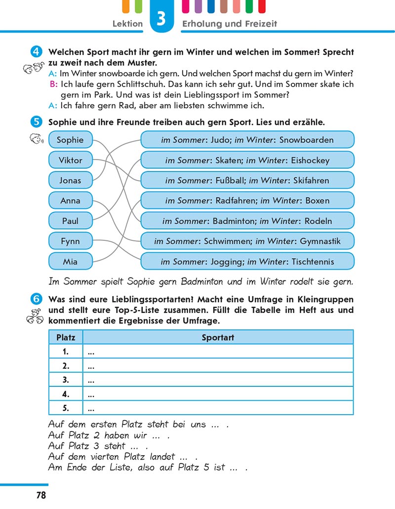 Сторінка 78 - Підручник Німецька мова 8 клас Сотникова 2021 - 4-й рік навчання - скачати онлайн