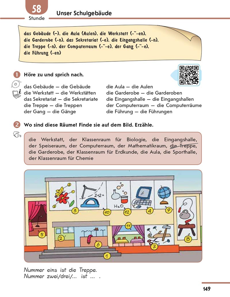 Сторінка 149 - Підручник Німецька мова 8 клас Сотникова 2021 - 4-й рік навчання - скачати онлайн