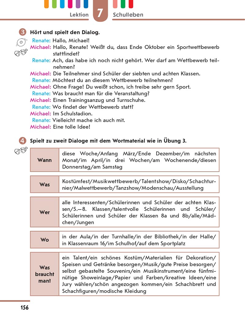 Сторінка 156 - Підручник Німецька мова 8 клас Сотникова 2021 - 4-й рік навчання - скачати онлайн