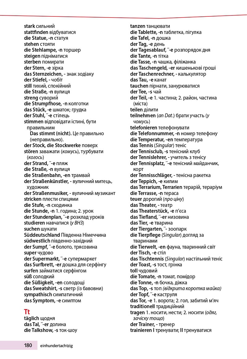 Сторінка 180 - Підручник Німецька мова 8 клас Н.П. Басай 2021 - 4-й рік навчання - скачати онлайн