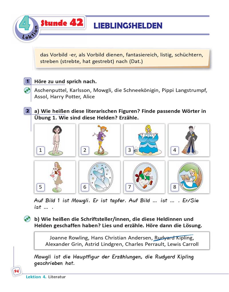 Сторінка 94 - Підручник  Німецька мова 8 клас Сотникова 2021 - 8-й рік навчання - скачати онлайн