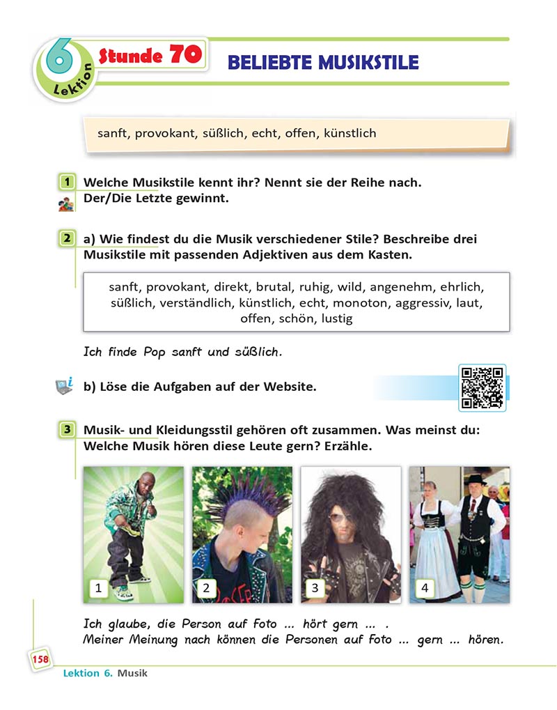 Сторінка 158 - Підручник  Німецька мова 8 клас Сотникова 2021 - 8-й рік навчання - скачати онлайн