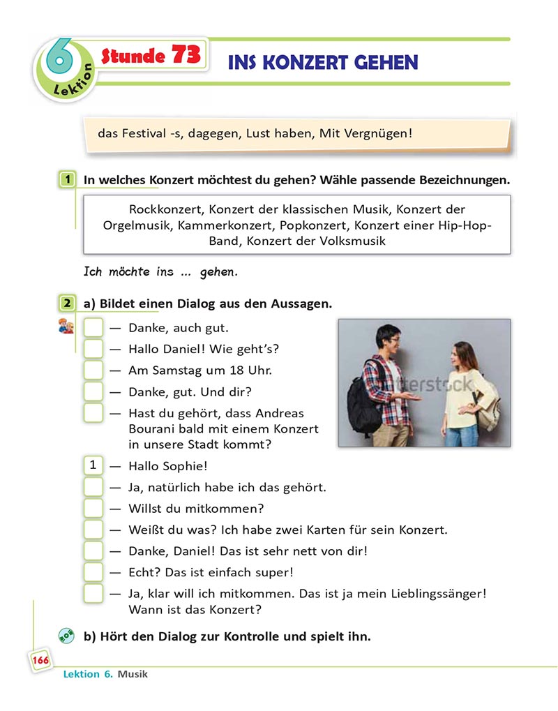 Сторінка 166 - Підручник  Німецька мова 8 клас Сотникова 2021 - 8-й рік навчання - скачати онлайн