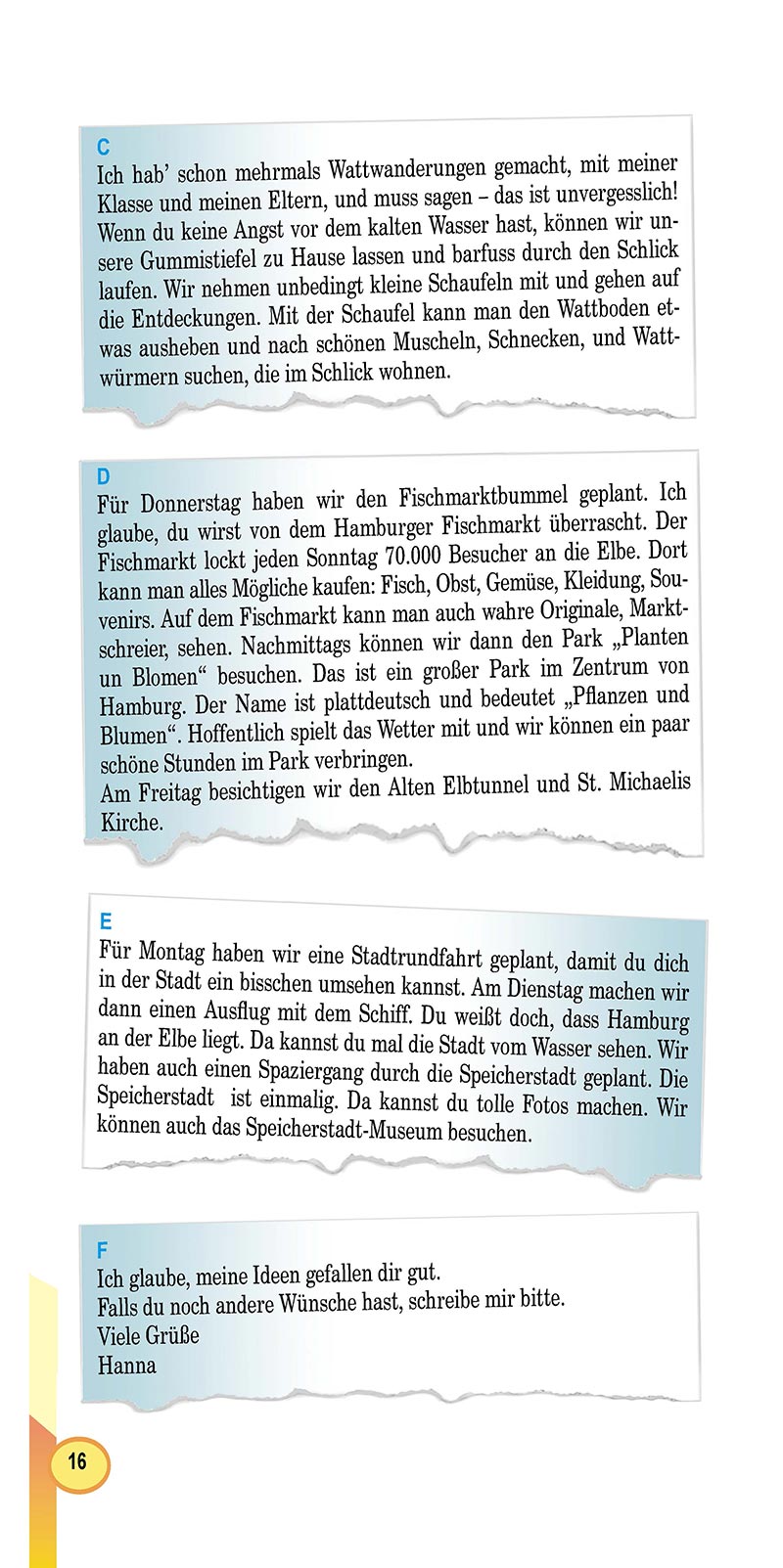 Сторінка 16 - Підручник Німецька мова 8 клас Л.В. Горбач 2021 - З поглибленим вивченням - скачати онлайн