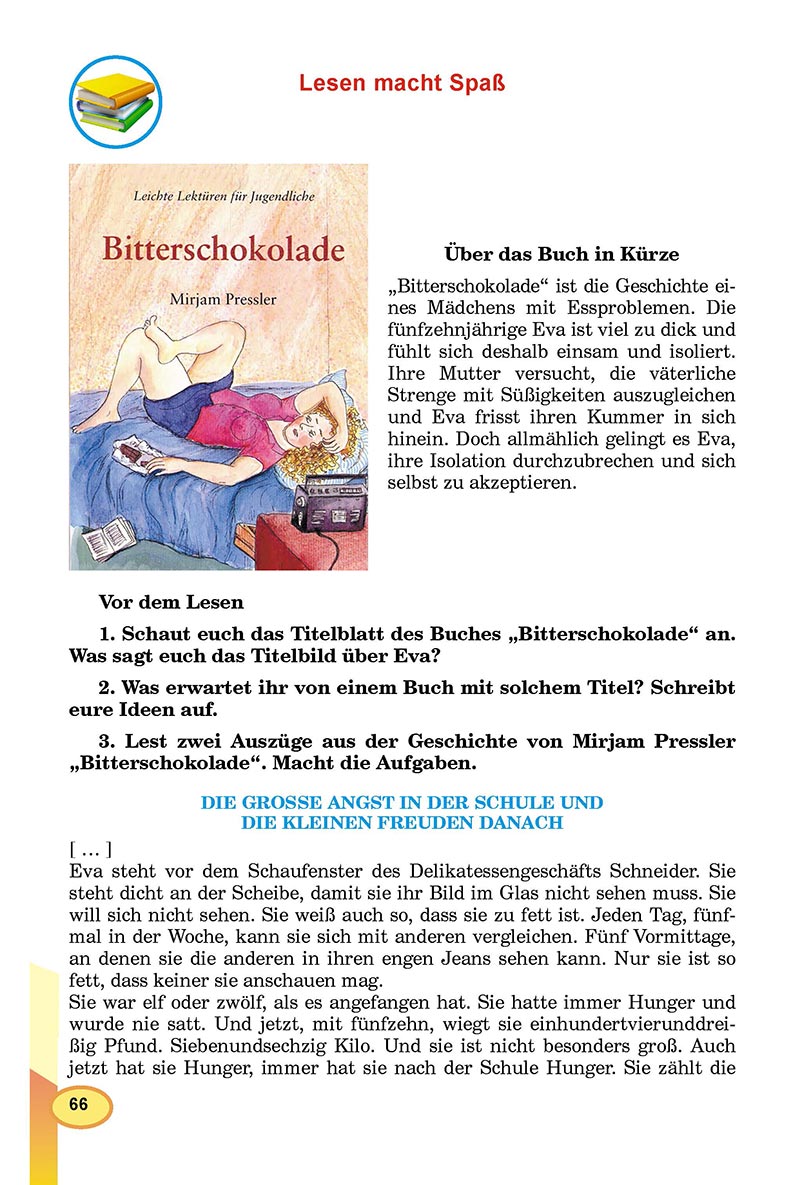 Сторінка 66 - Підручник Німецька мова 8 клас Л.В. Горбач 2021 - З поглибленим вивченням - скачати онлайн