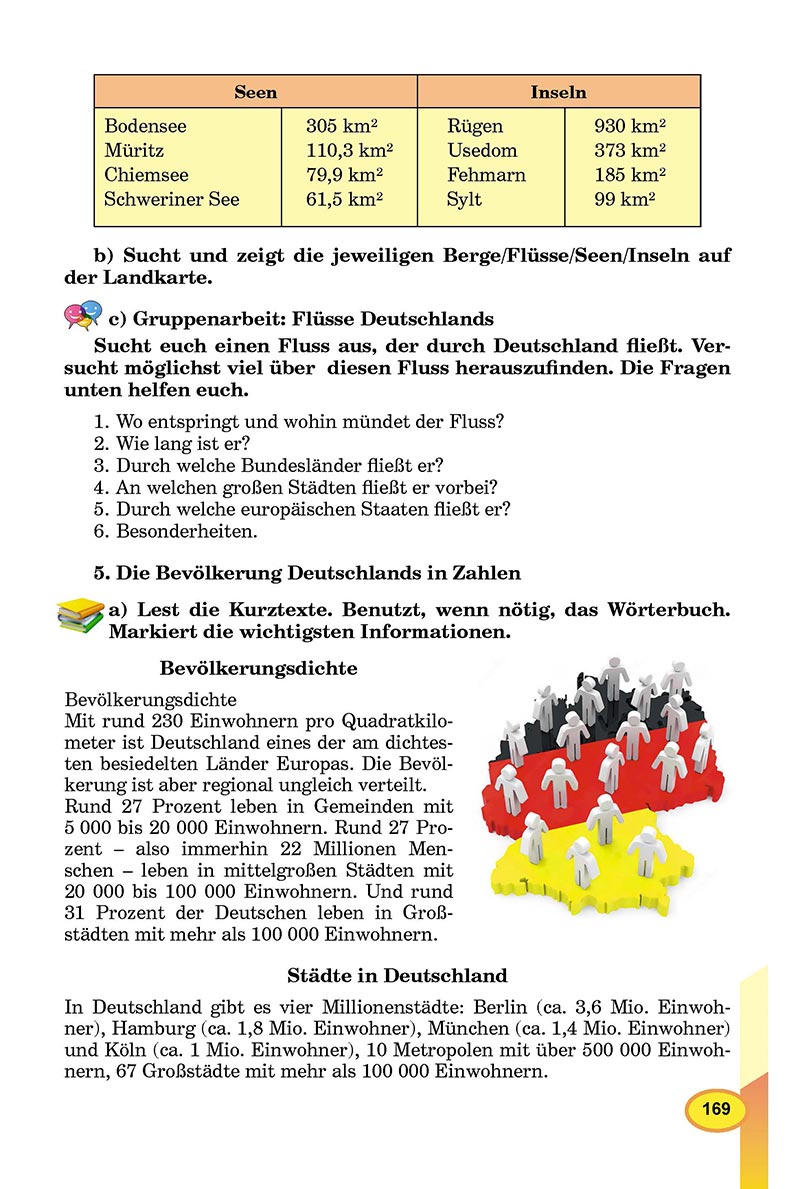 Сторінка 169 - Підручник Німецька мова 8 клас Л.В. Горбач 2021 - З поглибленим вивченням - скачати онлайн
