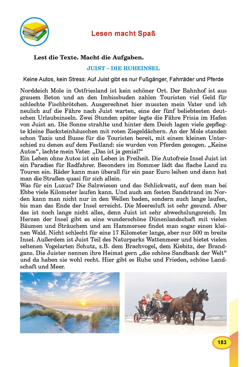 Сторінка 183 - Підручник Німецька мова 8 клас Л.В. Горбач 2021 - З поглибленим вивченням - скачати онлайн