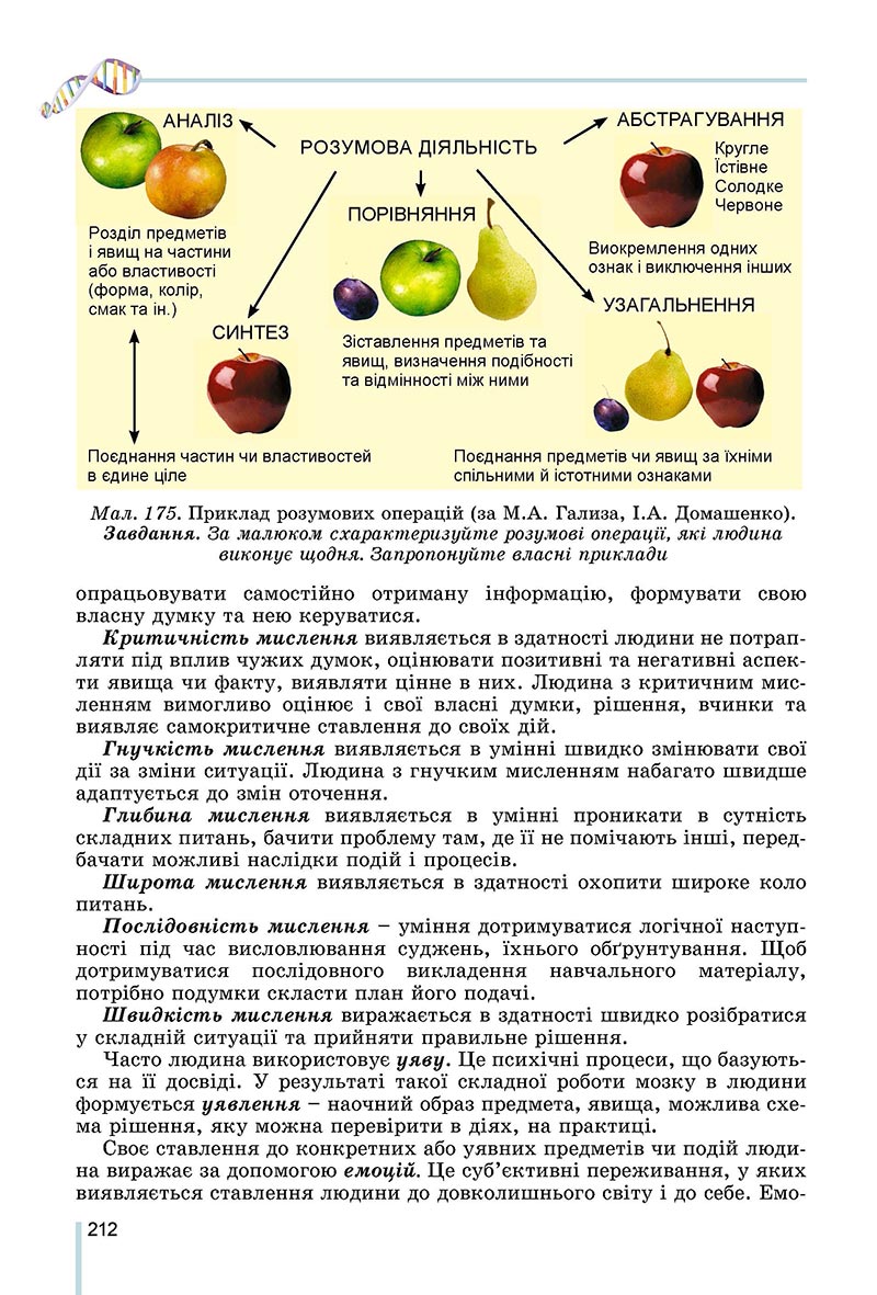 Сторінка 212 - Підручник Біологія 8 клас Матяш 2021 - скачати онлайн