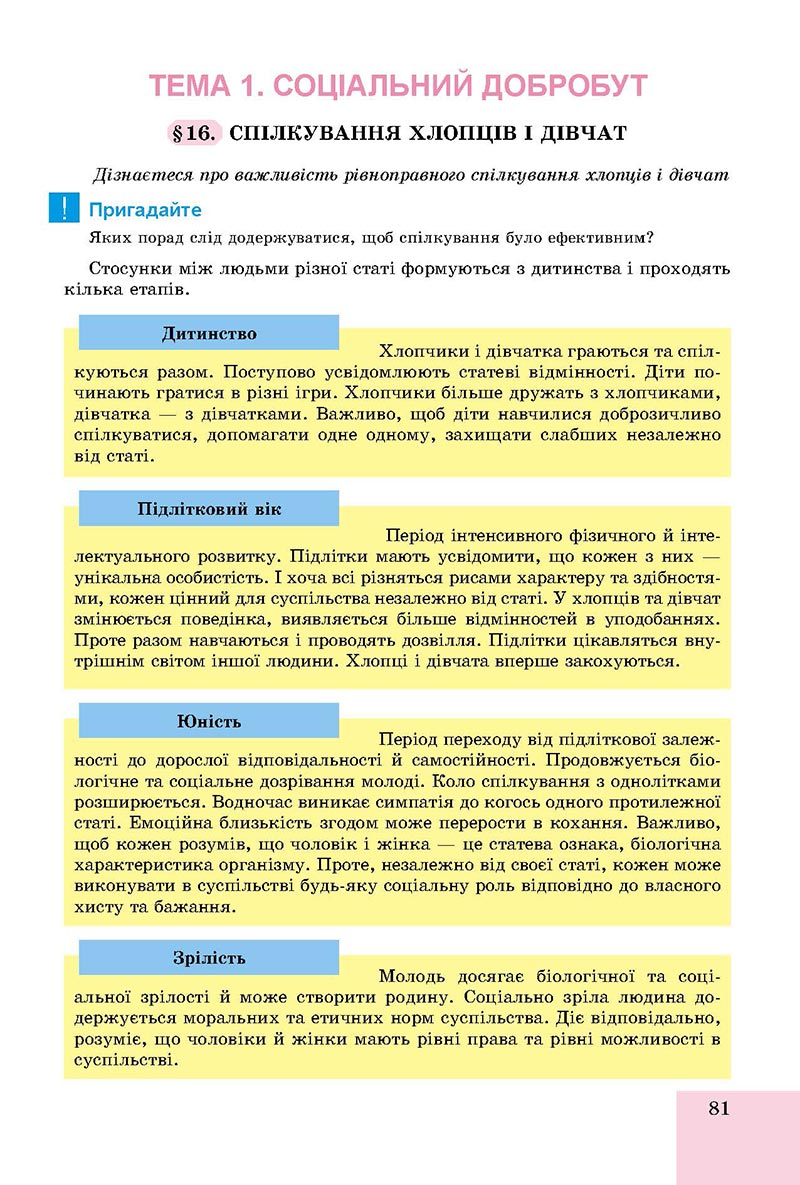 Сторінка 81 - Підручник Основи здоров'я 8 клас Бойченко 2021 - скачати онлайн