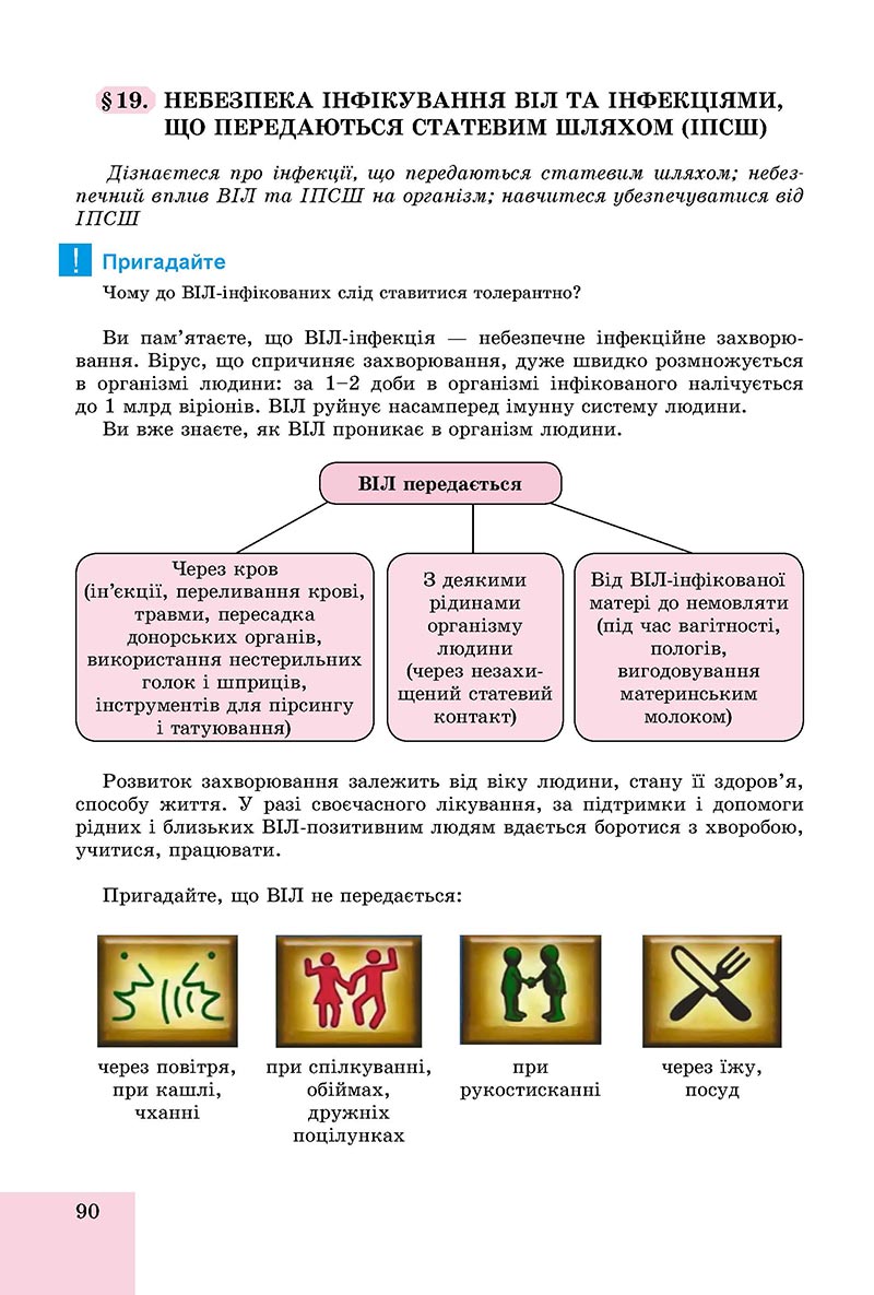 Сторінка 90 - Підручник Основи здоров'я 8 клас Бойченко 2021 - скачати онлайн
