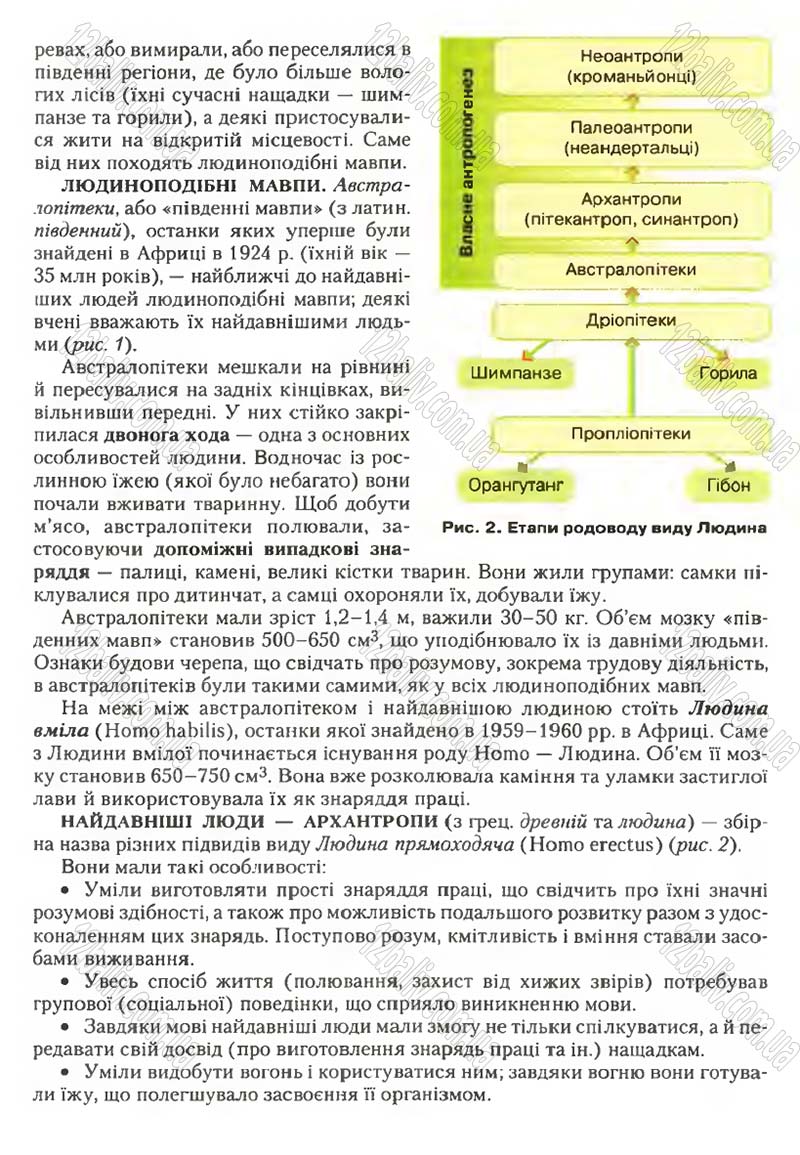 Сторінка 6 - Підручник Біологія 9 клас С.В. Страшко, Л.Г. Горяна, В.Г. Білик, С.А. Ігнатенко 2009
