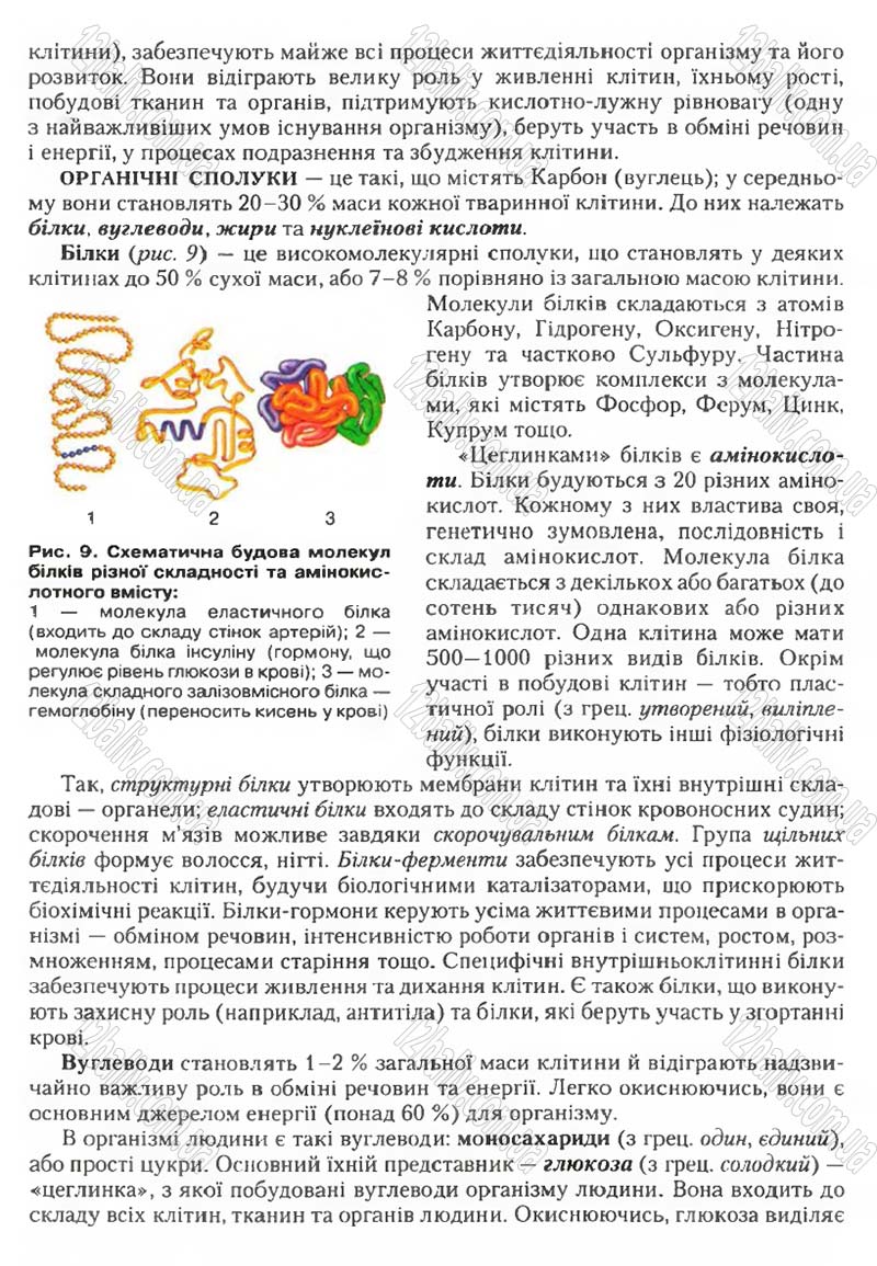 Сторінка 15 - Підручник Біологія 9 клас С.В. Страшко, Л.Г. Горяна, В.Г. Білик, С.А. Ігнатенко 2009