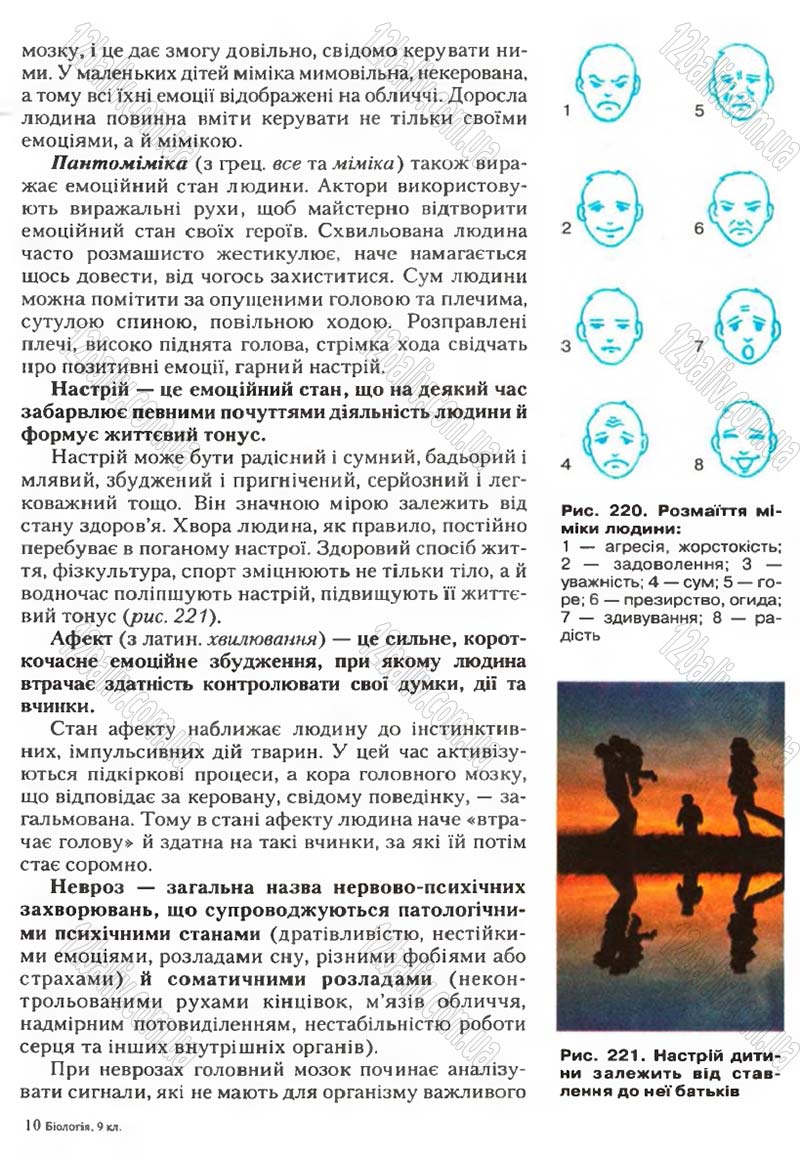Сторінка 262 - Підручник Біологія 9 клас С.В. Страшко, Л.Г. Горяна, В.Г. Білик, С.А. Ігнатенко 2009