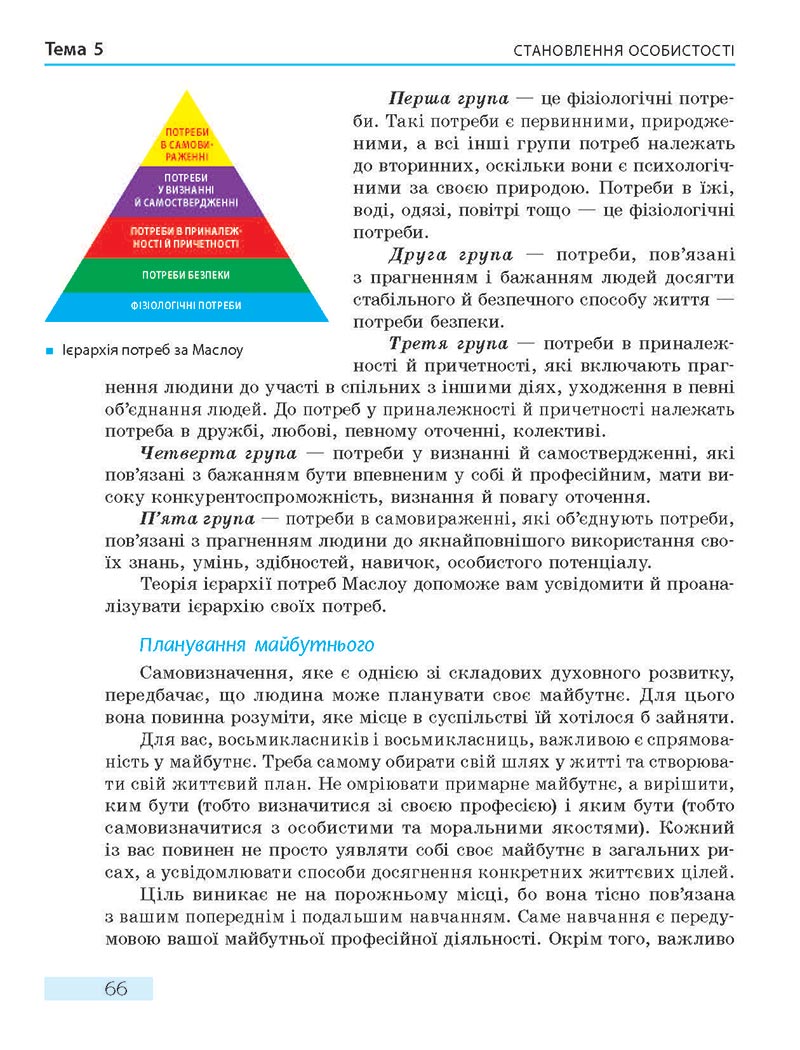 Сторінка 66 - Підручник Основи здоров'я 8 клас О.В. Тагліна 2021 - скачати онлайн