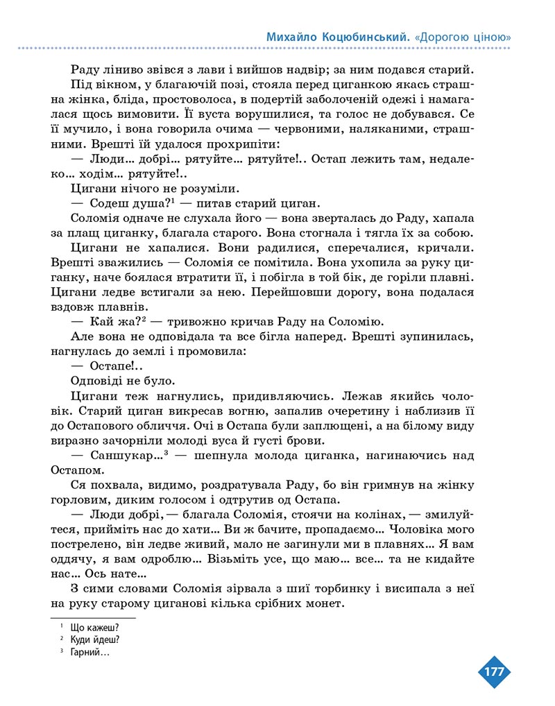 Сторінка 177 - Підручник Українська література 8 клас Борзенко 2021 - скачати онлайн