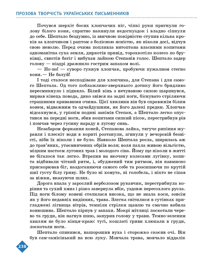 Сторінка 238 - Підручник Українська література 8 клас Борзенко 2021 - скачати онлайн
