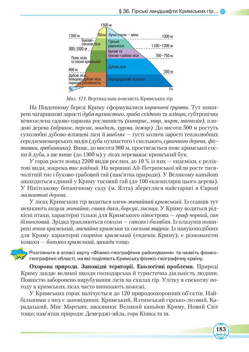 Сторінка 183 - Підручник Географія 8 клас Гільберг 2021 - скачати онлайн