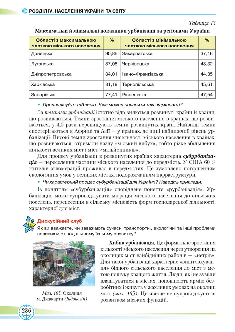 Сторінка 236 - Підручник Географія 8 клас Гільберг 2021 - скачати онлайн