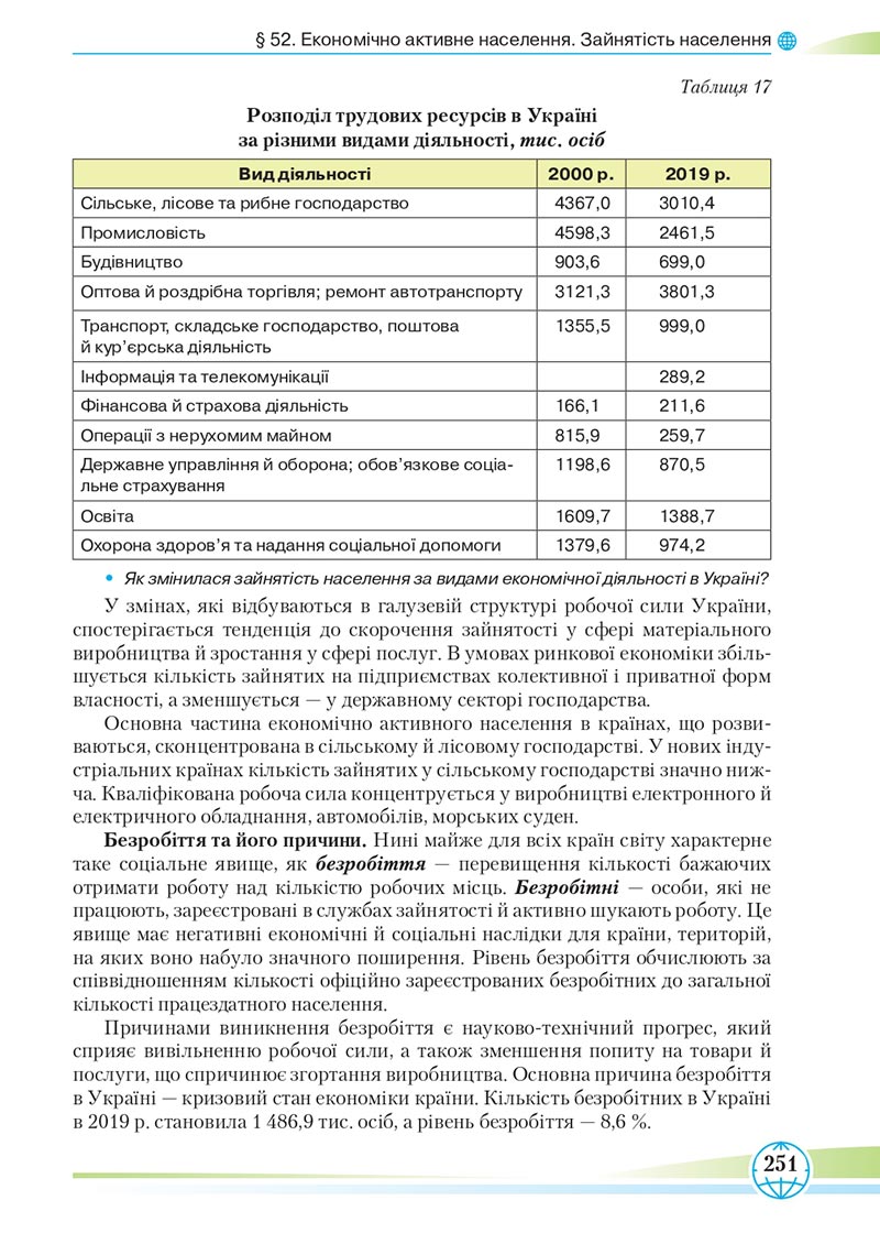 Сторінка 251 - Підручник Географія 8 клас Гільберг 2021 - скачати онлайн