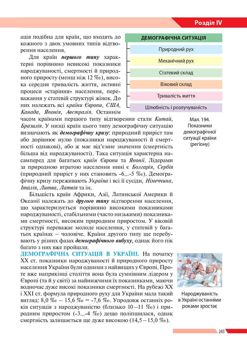 Сторінка 243 - Підручник Географія 8 клас Бойко 2021 - скачати онлайн