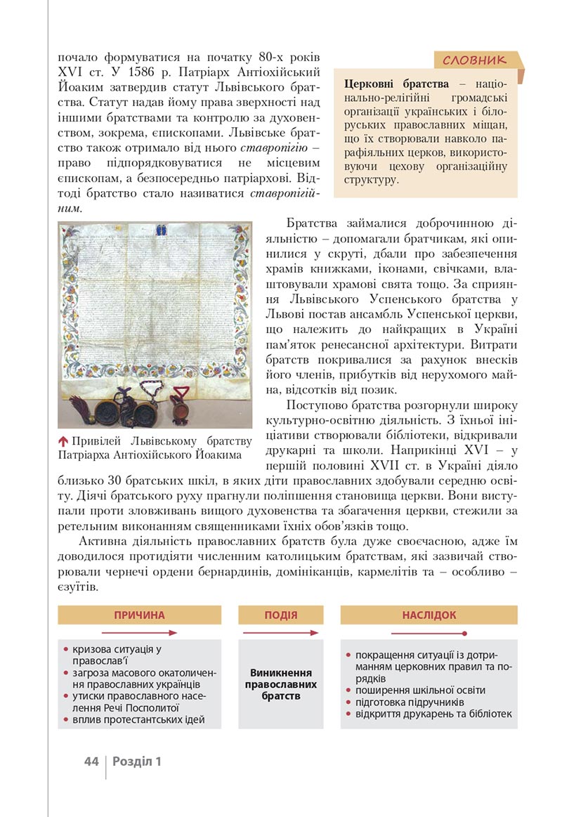 Сторінка 44 - Підручник Історія України 8 клас Власов 2021 - скачати онлайн