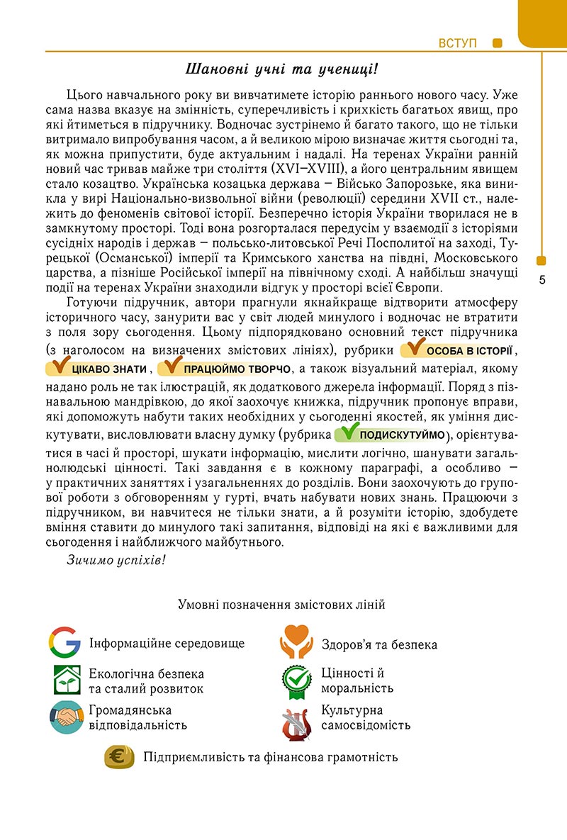 Сторінка 5 - Підручник Історія України 8 клас Мудрий 2021 - Поглиблений рівень