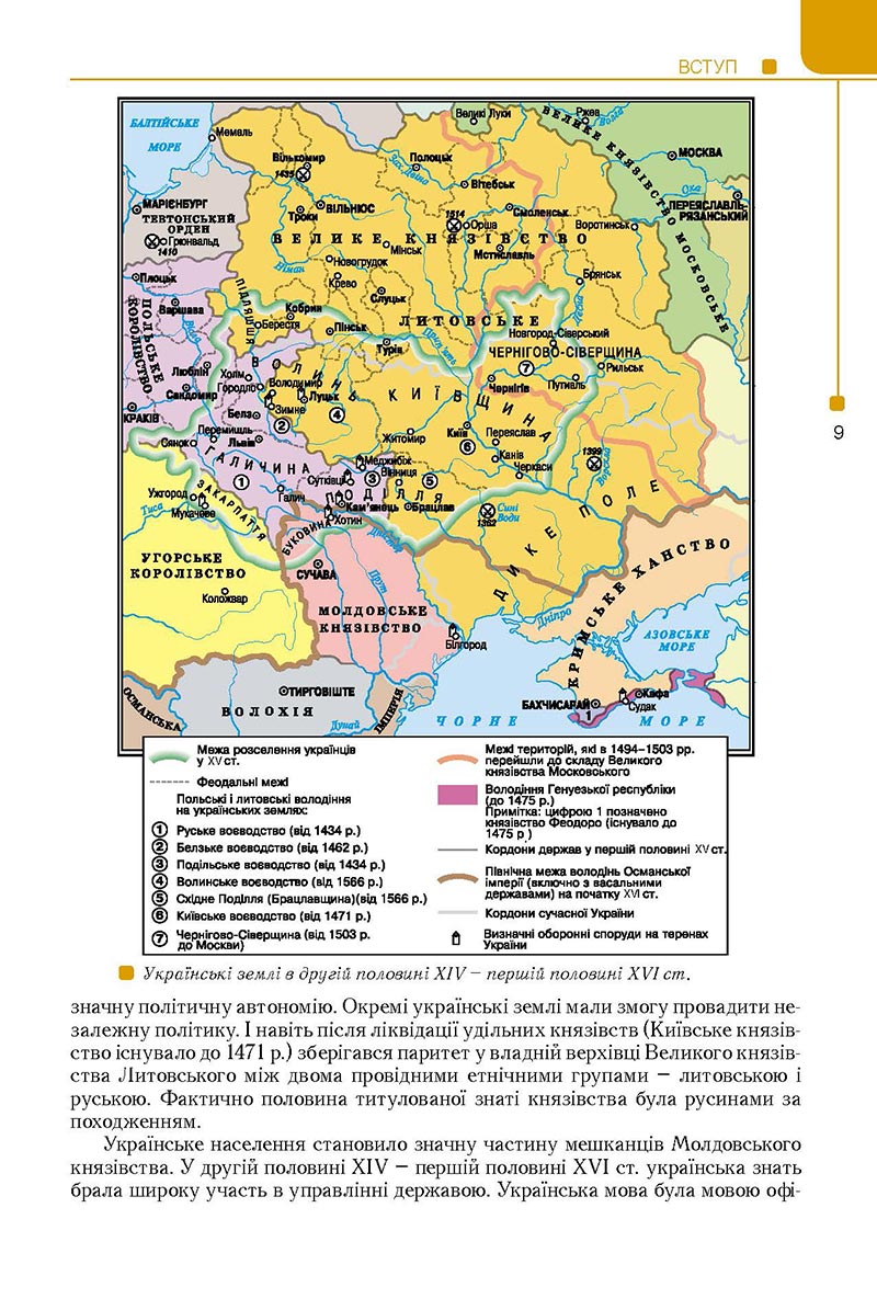 Сторінка 9 - Підручник Історія України 8 клас Мудрий 2021 - Поглиблений рівень