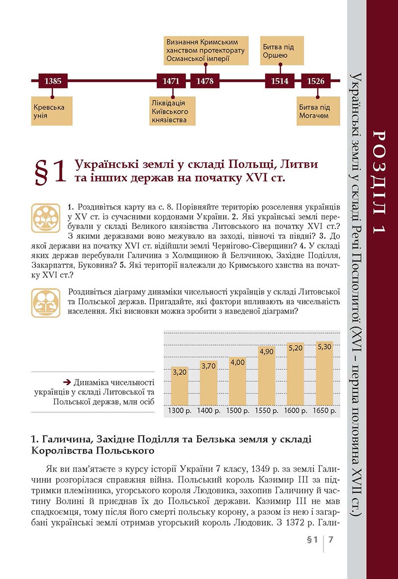 Сторінка 7 - Підручник Історія України 8 клас Власов 2021 - Поглиблений рівень