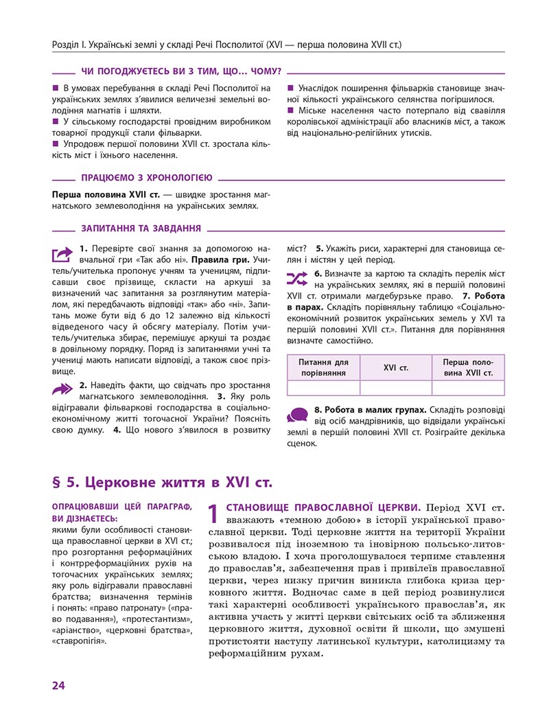 Сторінка 24 - Підручник Історія України 8 клас Гісем 2021 - Поглиблений рівень