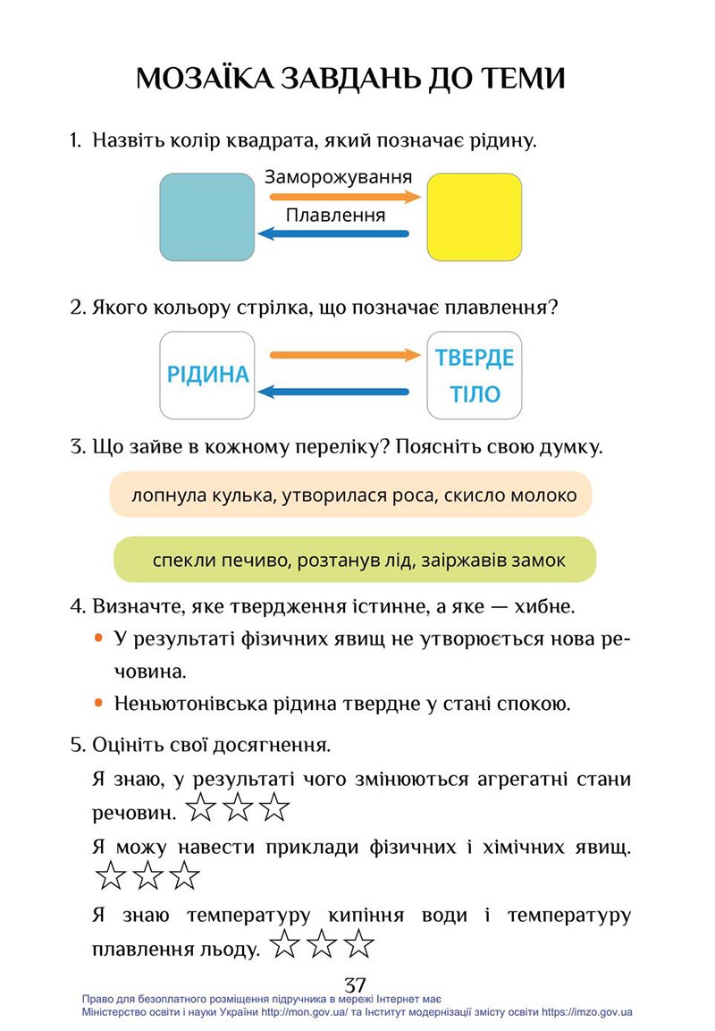 Сторінка 37 - Підручник Я досліджую світ 4 клас Воронцова Пономаренко 2021 - скачати