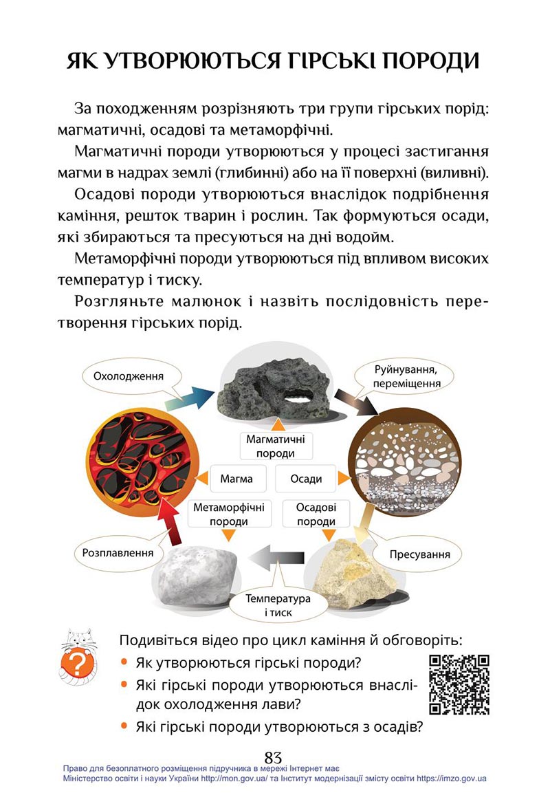Сторінка 83 - Підручник Я досліджую світ 4 клас Воронцова Пономаренко 2021 - скачати