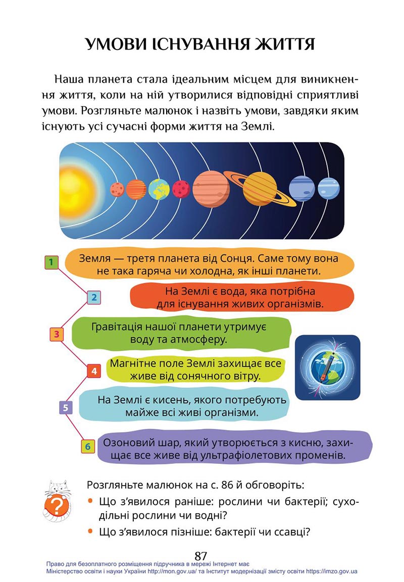 Сторінка 87 - Підручник Я досліджую світ 4 клас Воронцова Пономаренко 2021 - скачати