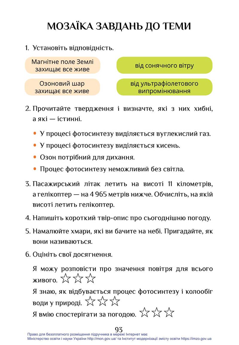 Сторінка 93 - Підручник Я досліджую світ 4 клас Воронцова Пономаренко 2021 - скачати