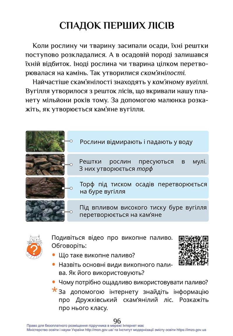 Сторінка 96 - Підручник Я досліджую світ 4 клас Воронцова Пономаренко 2021 - скачати