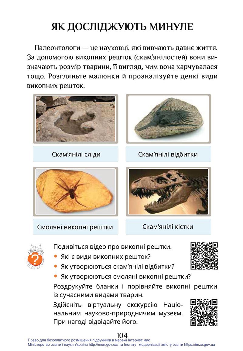 Сторінка 104 - Підручник Я досліджую світ 4 клас Воронцова Пономаренко 2021 - скачати