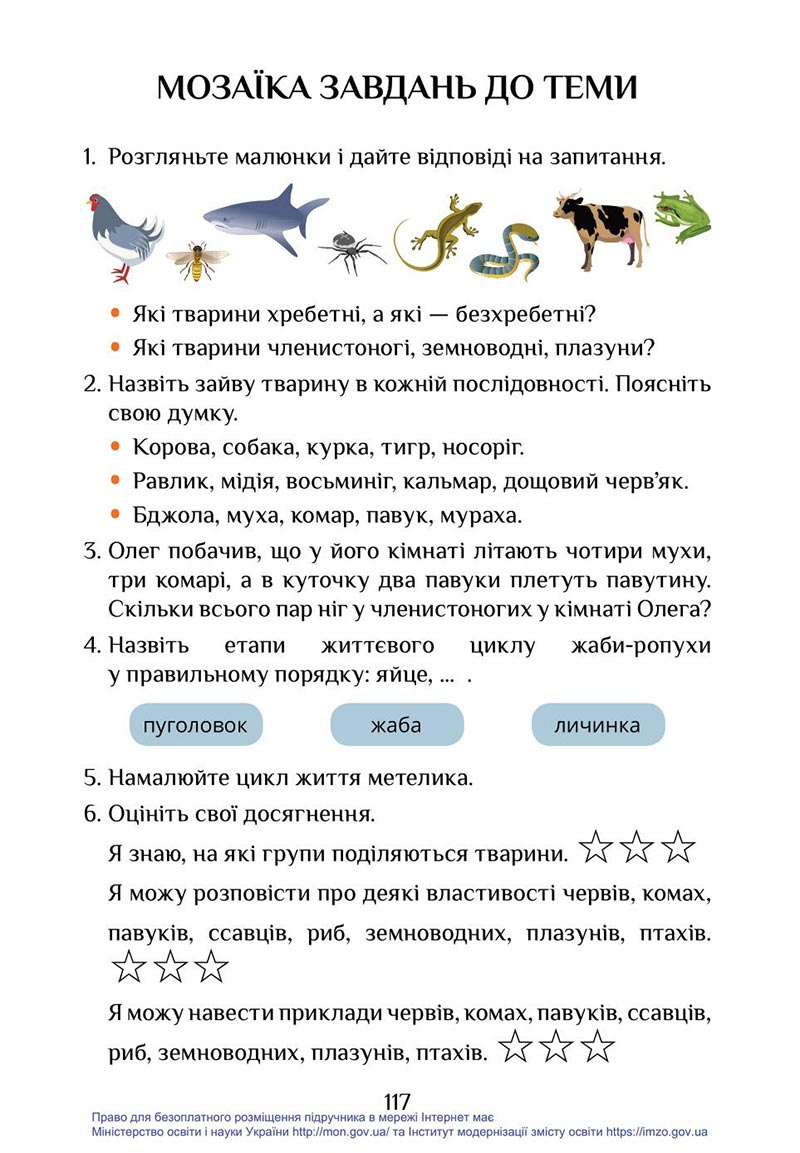 Сторінка 117 - Підручник Я досліджую світ 4 клас Воронцова Пономаренко 2021 - скачати