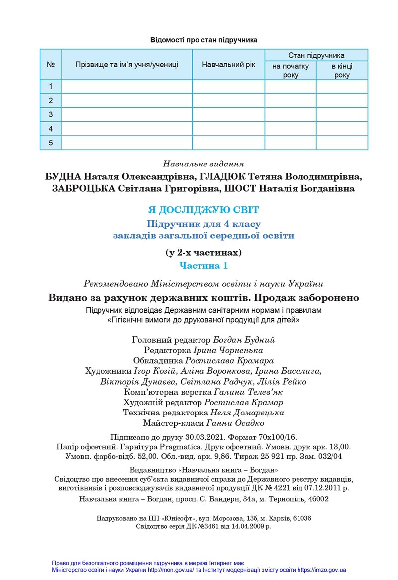 Сторінка 160 - Підручник Я досліджую світ 4 клас Будна Гладюк 2021 - Частина 1 - скачати онлайн
