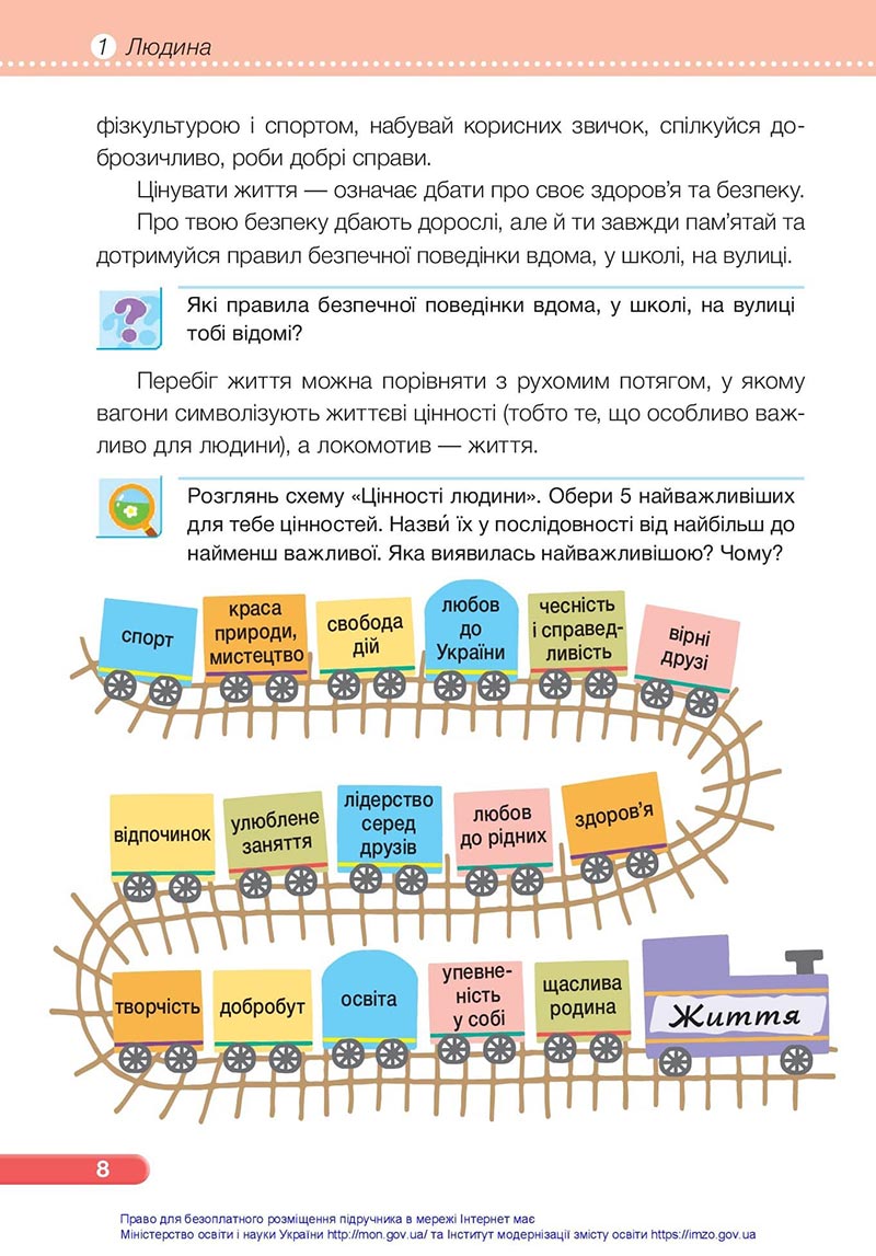 Сторінка 8 - Підручник Я досліджую світ 4 клас Жаркова Мечник 2021 - Частина 1 - скачати