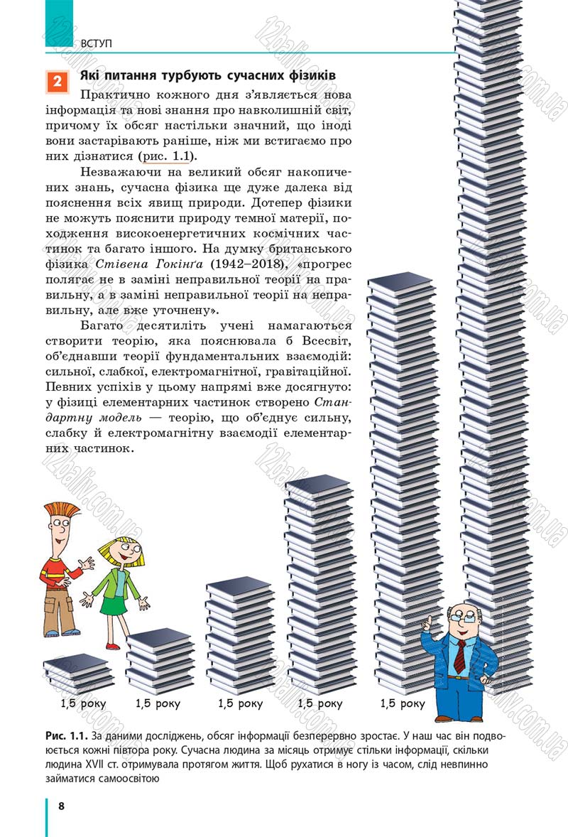 Сторінка 8 - Підручник Фізика 10 клас В. Г. Бар’яхтар, С. О. Довгий, Ф. Я. Божинова 2018 - Рівень стандарту