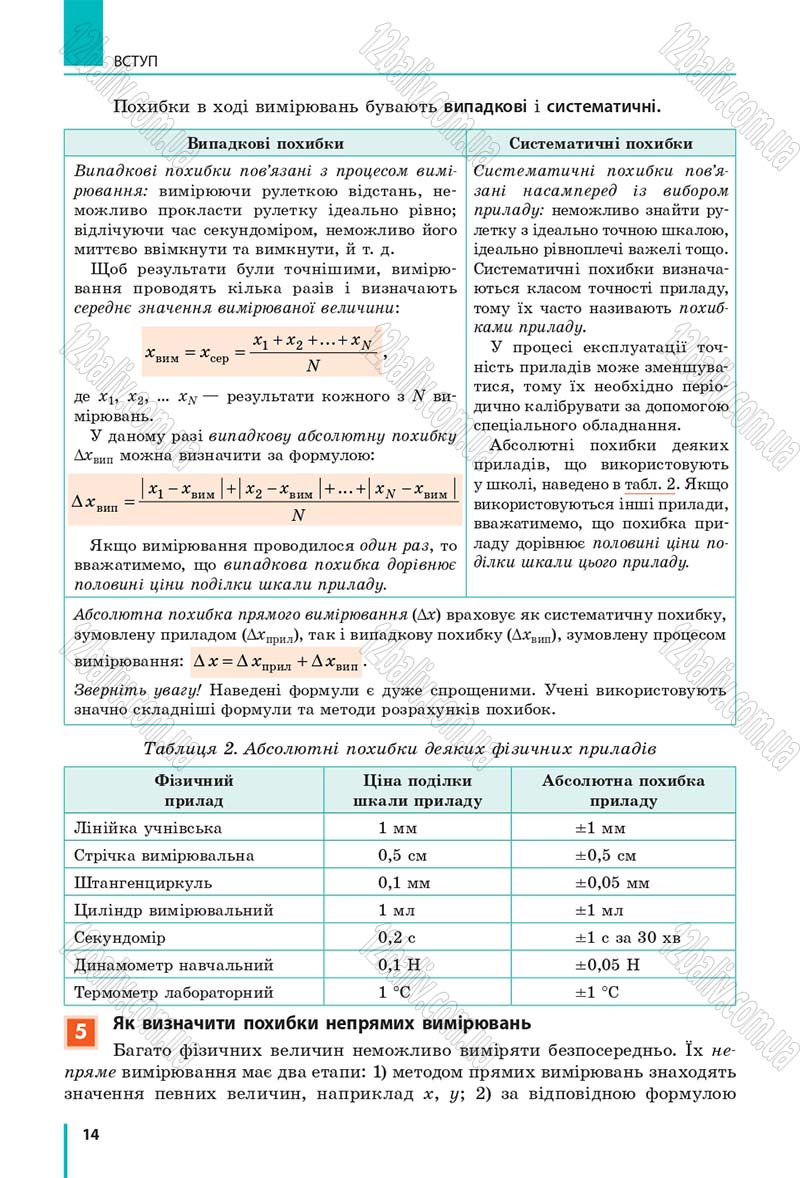 Сторінка 14 - Підручник Фізика 10 клас В. Г. Бар’яхтар, С. О. Довгий, Ф. Я. Божинова 2018 - Рівень стандарту