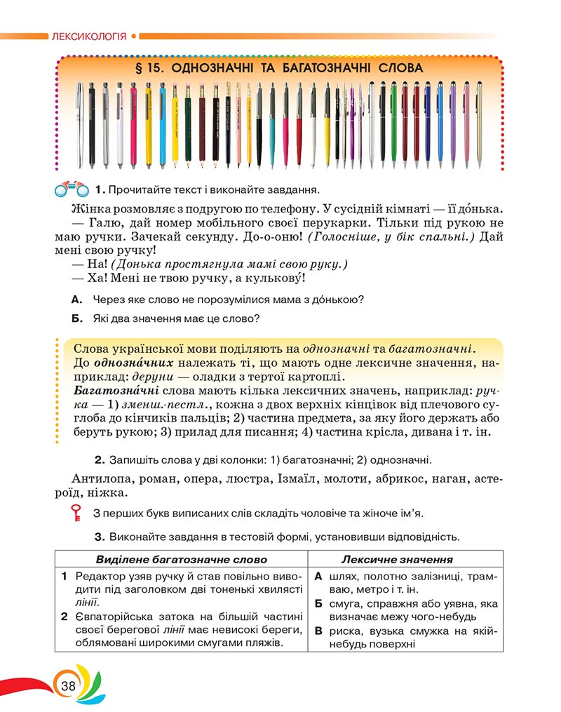 Сторінка 38 - Підручник Українська мова 5 клас Авраменко 2022 - скачати, читати онлайн
