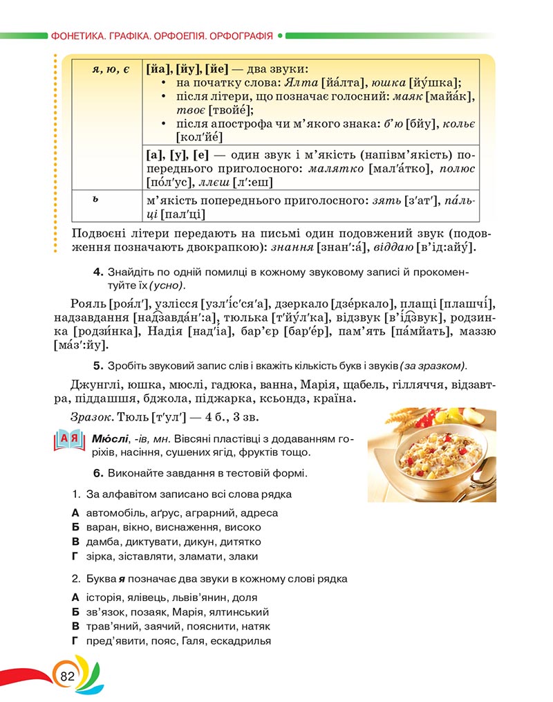 Сторінка 82 - Підручник Українська мова 5 клас Авраменко 2022 - скачати, читати онлайн