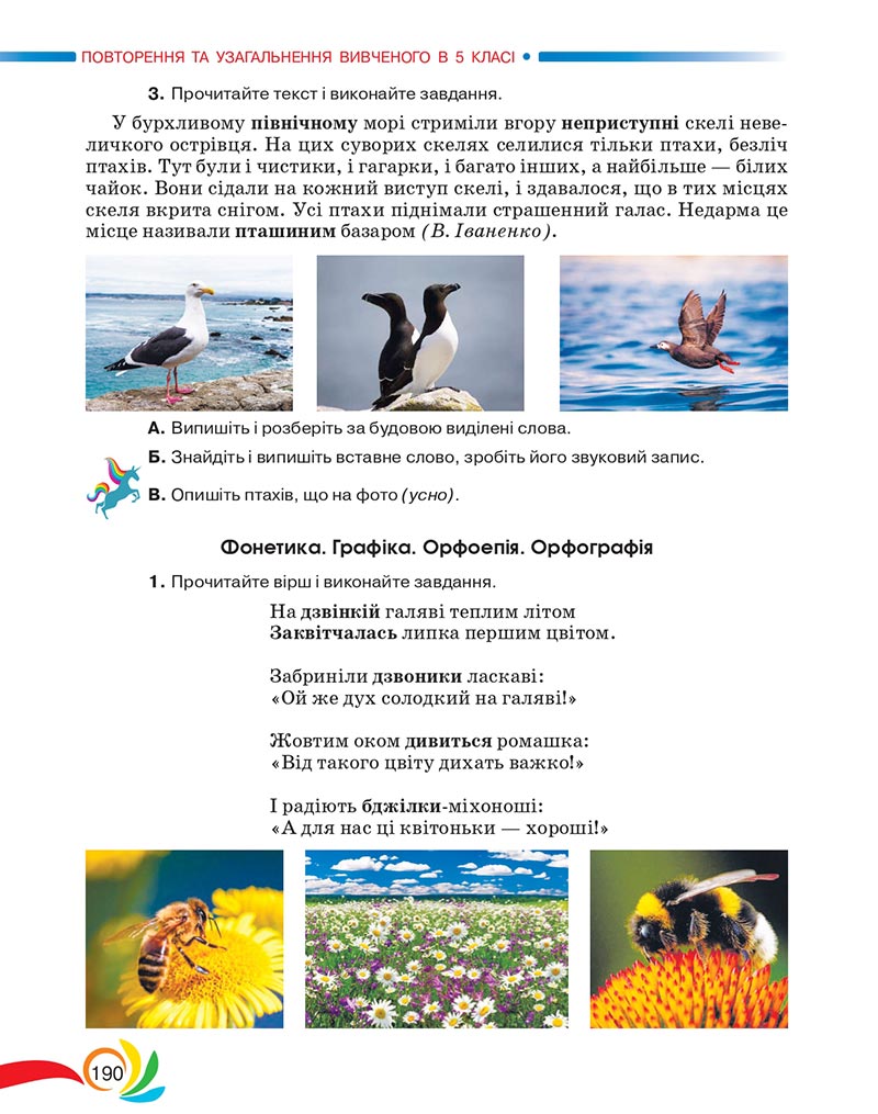 Сторінка 190 - Підручник Українська мова 5 клас Авраменко 2022 - скачати, читати онлайн