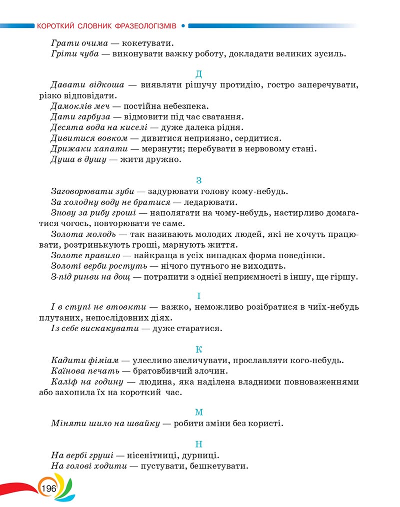 Сторінка 196 - Підручник Українська мова 5 клас Авраменко 2022 - скачати, читати онлайн