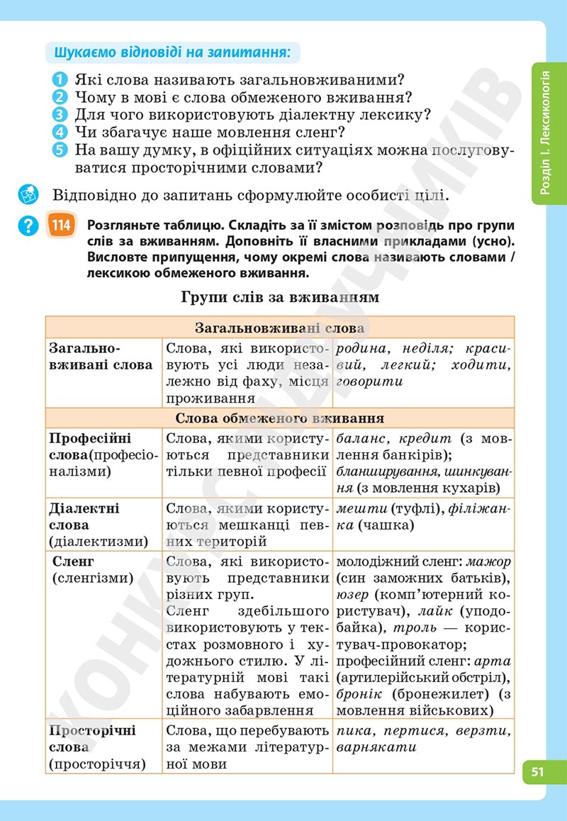 Сторінка 51 - Підручник Українська мова 5 клас Голуб Горошкіна 2022 - скачати, читати онлайн