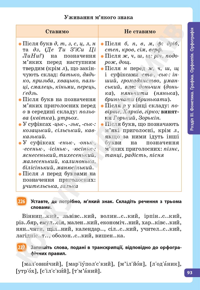 Сторінка 93 - Підручник Українська мова 5 клас Голуб Горошкіна 2022 - скачати, читати онлайн
