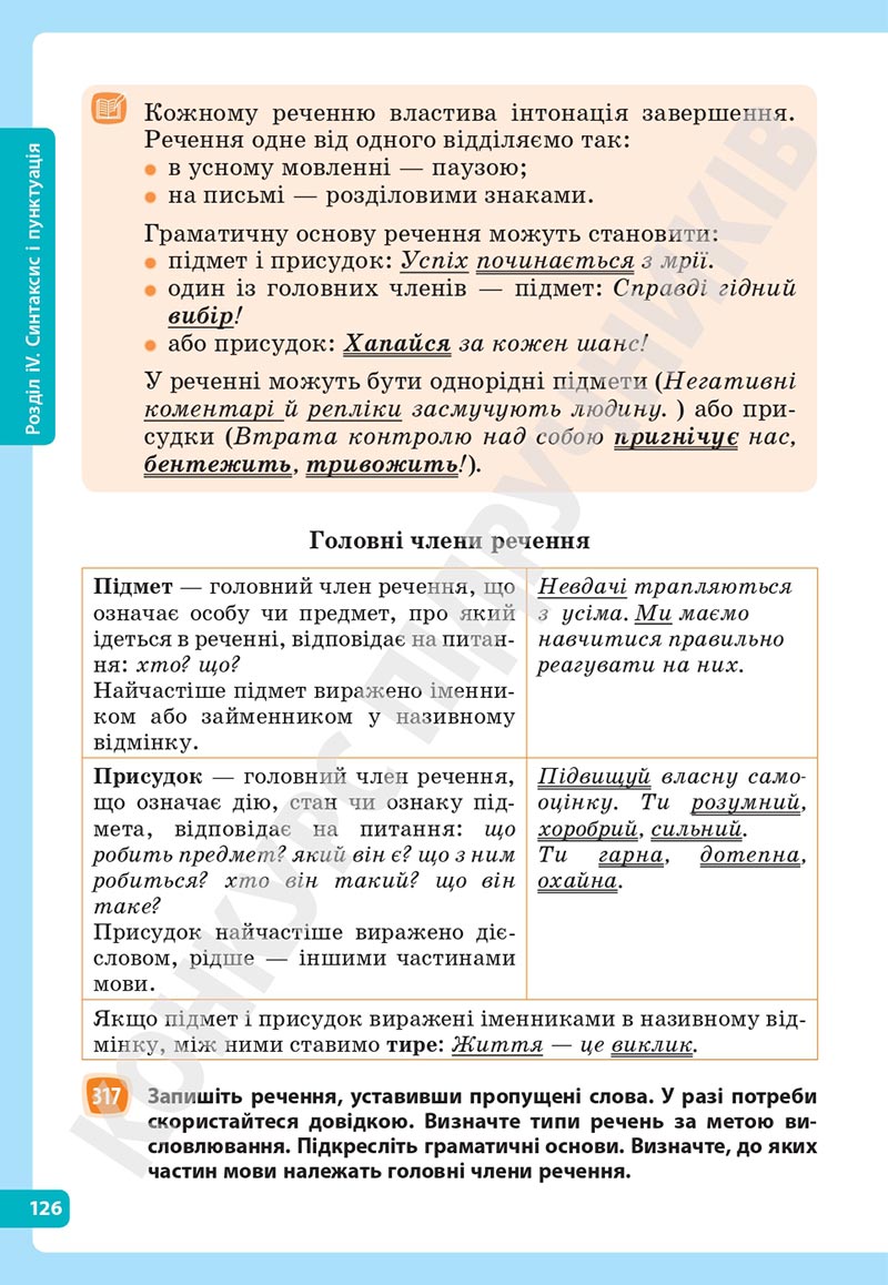 Сторінка 126 - Підручник Українська мова 5 клас Голуб Горошкіна 2022 - скачати, читати онлайн